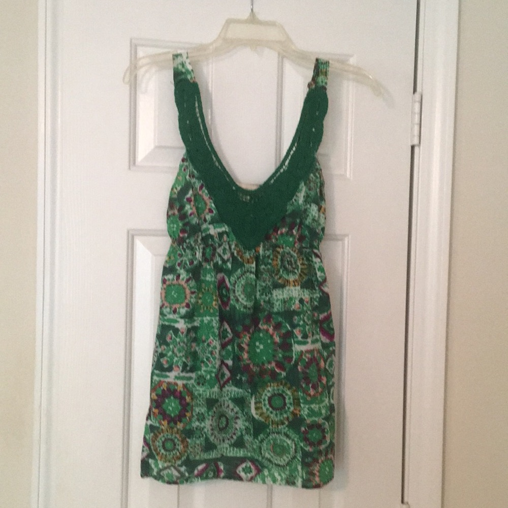 Twenty One Crochet Trim Top